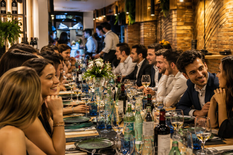 Cenas de empresa en Barcelona para grupos